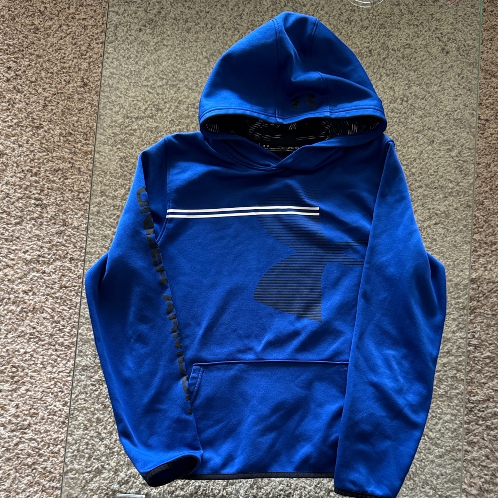 Under Armour coldgear Men's Vibrant Blue and Black Hoodie